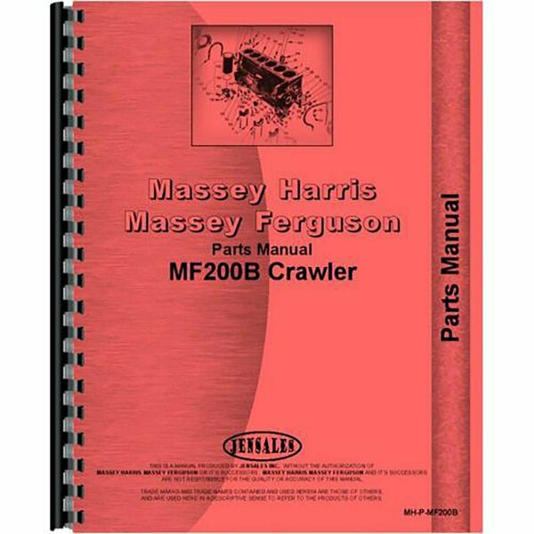 Fits Massey Ferguson 200B Tractor Parts Manual